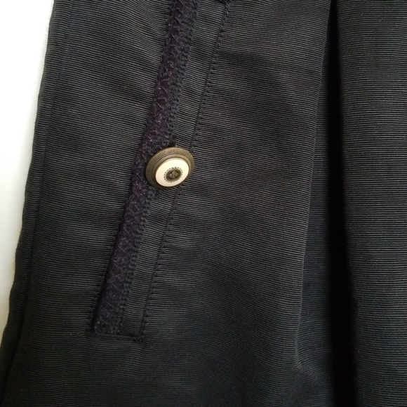 EUC BCBGMaxAzria Pleated Black Skirt with Gold Trim - Picture 4 of 4